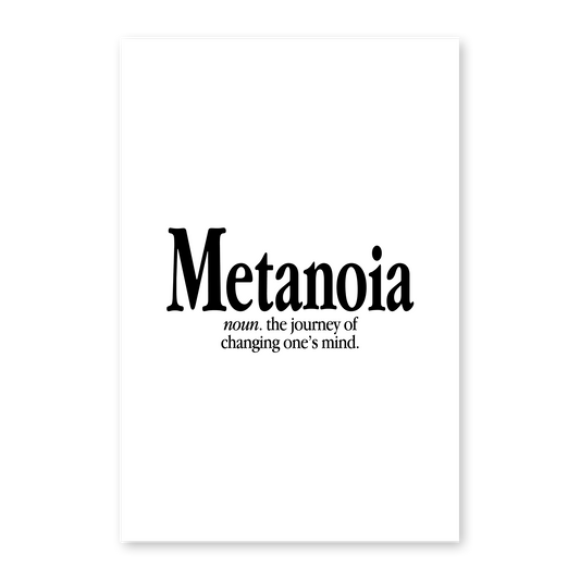 "metanoia" poster